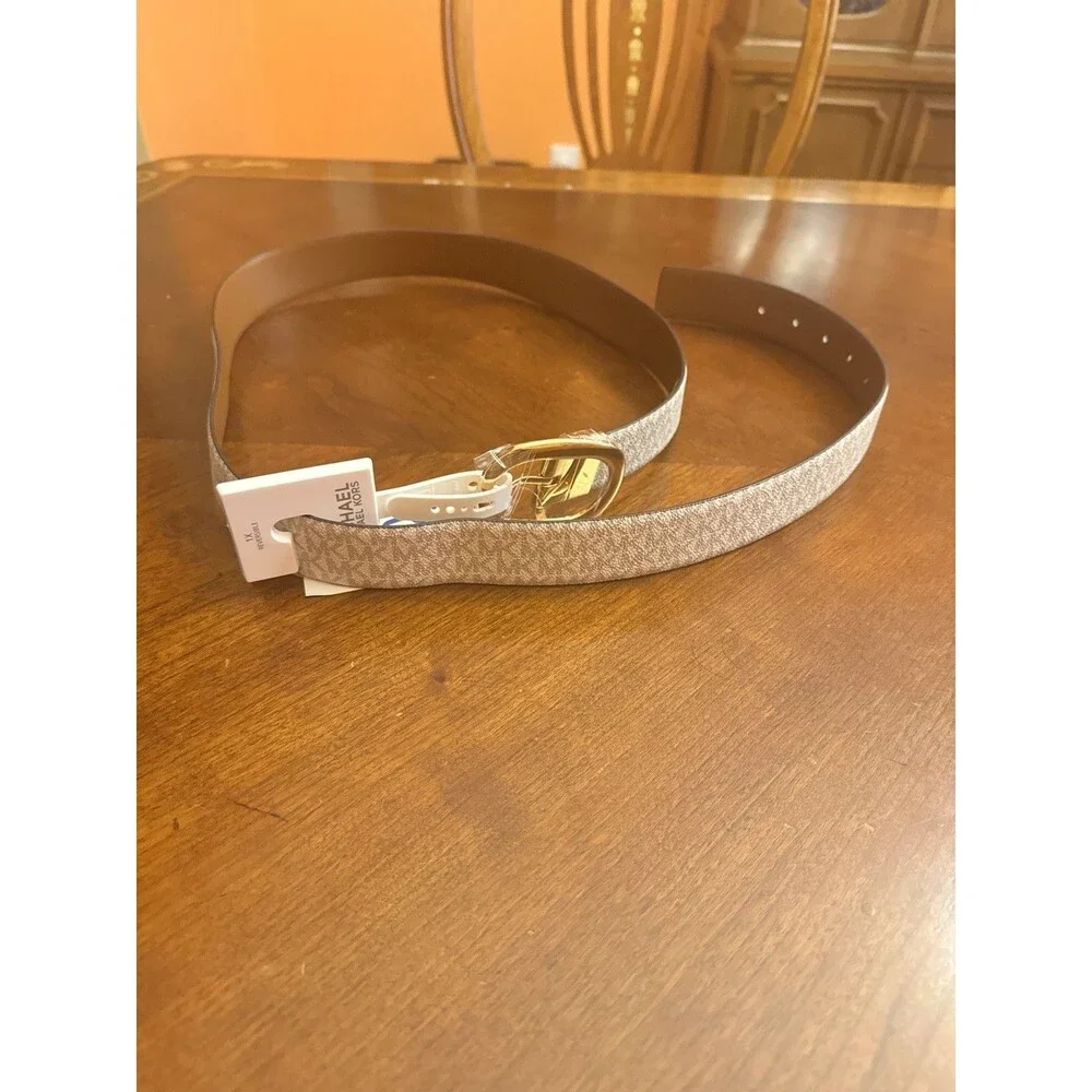 Michael Kors Reversible Women's MK Logo Waist Belt Size 1X